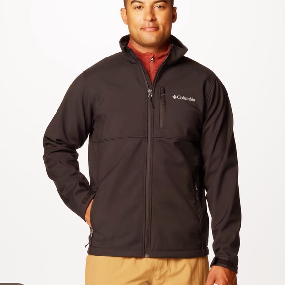 Columbia Other - Columbia Men's Ascender Softshell Jacket Gray/Brown, Fleece Lined Size XL New!